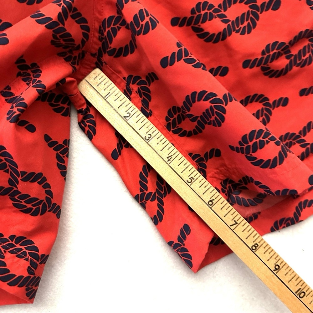 Neiman Marcus Swim Trunks M Medium Lined Drawstring Pockets Nautical Rope - Picture 9 of 14